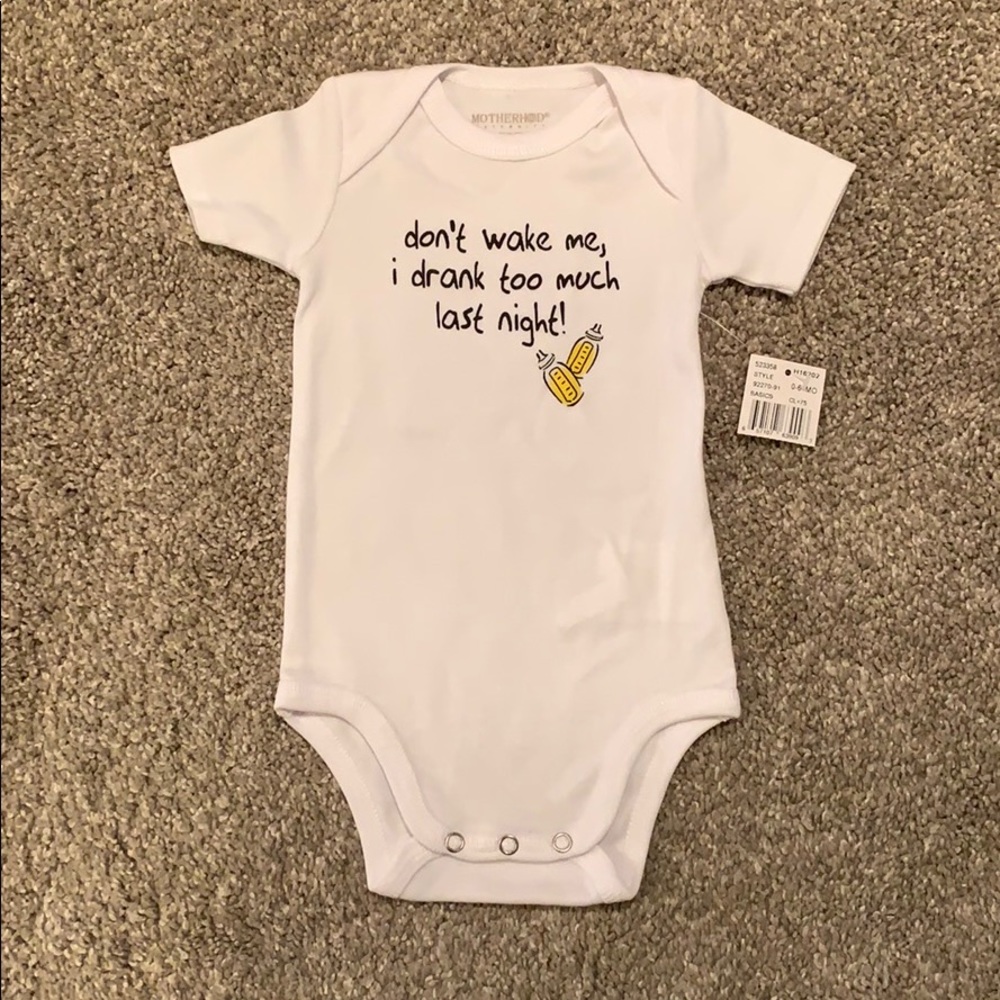 “I Drank too much” Bodysuit